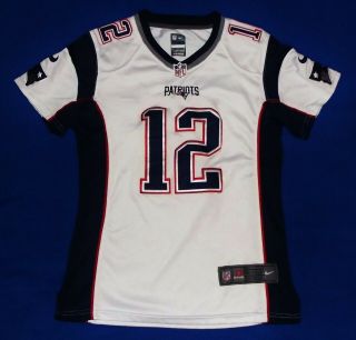 Nike England Patriots 12 Tom Brady Jersey Womens M Stitched