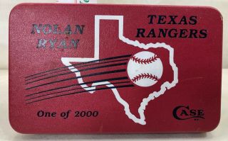 Nolan Ryan Texas Rangers 1 Of 2000 Case Knife 0935 Out Of 2000
