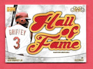 2019 Ken Griffey Jr.  Hits Memorabilia Made Hof Materials 7/10 - Reds