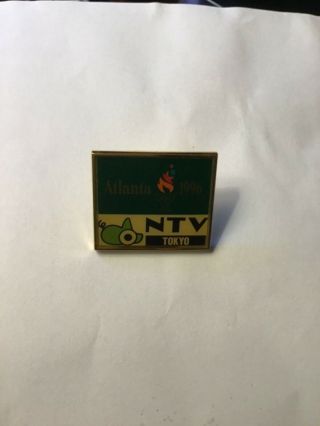 1996 Atlanta Olympics Media Pin Badge Tv Ntv Tokyo Sports Olympic Pin
