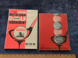 2 - 1962,  1966 Annual Hotel Sahara Invitational Golf Programs Las Vegas Nv