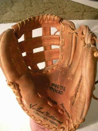 Ted Williams Vintage Autograph Model Leather Baseball Glove Mitt Sears & Roebuck