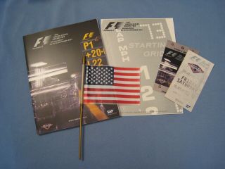 Official 2001 Formula One Usgp Program United States Grand Prix Indianapolis F1