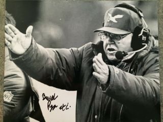 Buddy Ryan Philadelphia Eagles Autographed Signed 8x10 Photo Chicago Bears 2