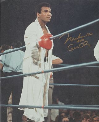 Muhammad Ali - Cassius Clay Hand Signed Autographed 8x10 Photograph