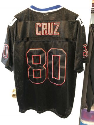 Victor Cruz York Giants Black Fashion Jersey Size Large