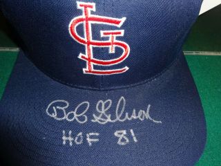 Baseball Hall Of Famer Bob Gibson Signed Autographed St.  Louis Cardinal Hat