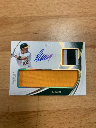 2019 Ramon Laureano Immaculate Patch Auto 30/49 D - Rl Player Athletics