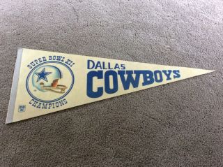 January 15,  1978 Bowl Xii Champions Dallas Cowboys Full Size Pennant