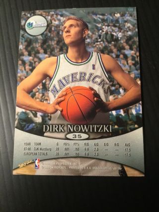 1998 - 99 Skybox METAL SMITHS Dirk Nowitzki Rookie Card 2