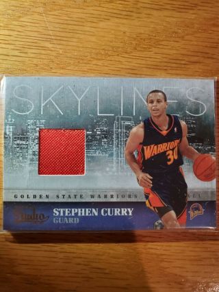 Steph Curry 2009 - 10 Panini Skylines Jersey Jsy Card 1 Of 249 /249 Warriors