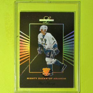 Paul Kariya 1994 - 95 Leaf Limited 2349/2500 Gold 5 Of 10 Anaheim Ducks