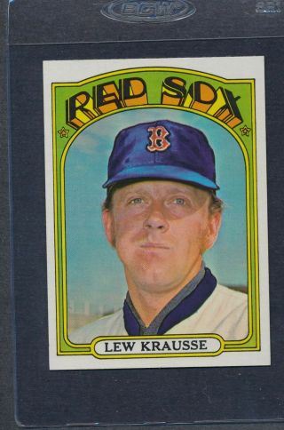 1972 Topps 592 Lew Krausse Red Sox Nm/mt 7860