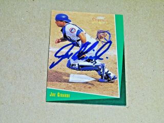 Joe Girardi - 1992 Score Select Autographed Baseball Card 53 - Cubs - Catcher