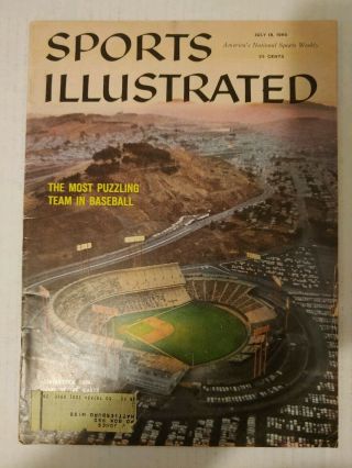 Sports Illustrated July 18,  1960 (candlestick Park) W/ Label