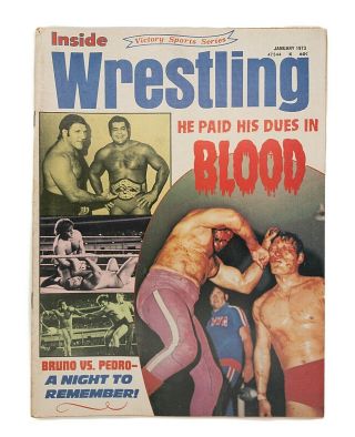 Inside Wrestling January 1973 Bruno Vs.  Pedro