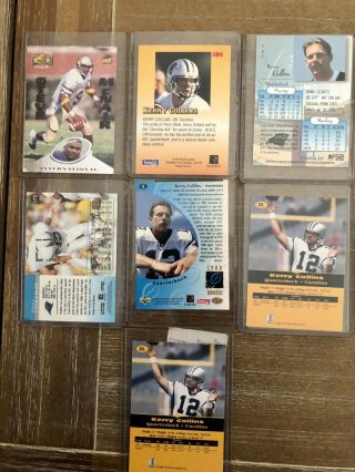 1995 2 Autographed Cards Kerry Collins SR Old Judge/Franchise Duo,  7 Cards 4