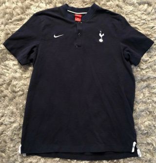 Tottenham Hotspur Nike Authentic Grand Slam Polo Shirt Xl Navy Striped