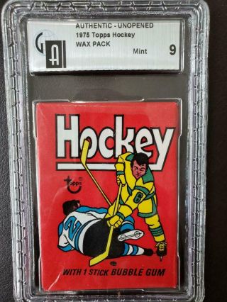 1975 Topps Hockey Wax Pack Gai 9 - - Clark Gillies Rookie