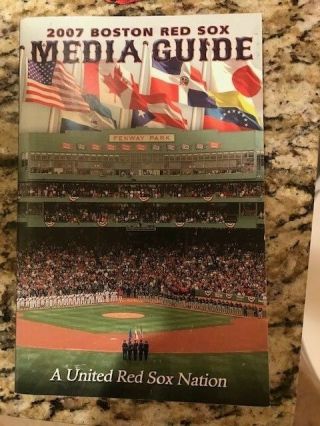 2007 Boston Red Sox Media Guide World Series Champions