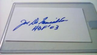 Buffalo Bills Joe Delamielleure Autographed Index Card - Hall Of Famer