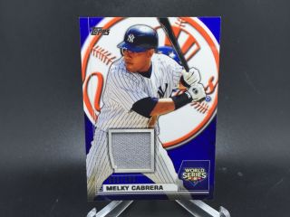 2010 Topps World Series Melky Cabrera Game Pants Relic /100 Yankees