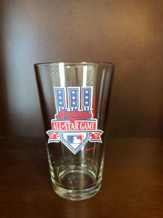 1997 Cleveland Indians All Star Game Jacobs Field Pint Glass - Budweiser
