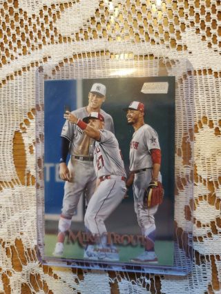 2019 Topps Stadium Club Mike Trout Variation Sp Aaron Judge Mookie Betts