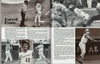 1976 Atlanta Braves Baseball Yearbook,  Hank Aaron,  Phil Niekro,  Ralph Garr VG 4