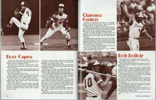 1976 Atlanta Braves Baseball Yearbook,  Hank Aaron,  Phil Niekro,  Ralph Garr VG 5