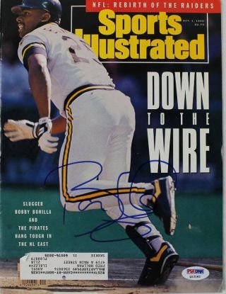 Pirates Bobby Bonilla Authentic Signed Sports Illustrated 1990 Psa/dna Q12182
