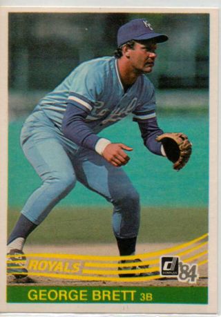 1984 Donruss Baseball Kansas City Royals 24 Card Team Set George Brett
