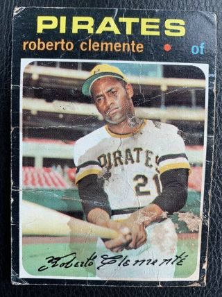 1971 Topps Roberto Clemente Pittsburgh Pirates 630 Baseball Card