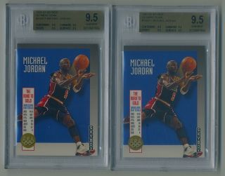 Bgs 9.  5 Michael Jordan 1992 - 93 92 - 93 Skybox Olympic Team Usa 11 True Gem