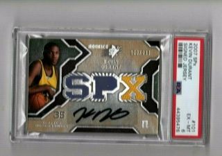 2007 Spx Kevin Durant Signed Rc Auto Jersey 138/299 Psa 6