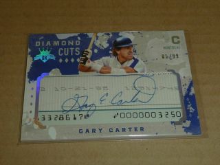 2017 Panini Diamond Kings Gary Carter Cut Signature Autograph/auto Mets /99 5961