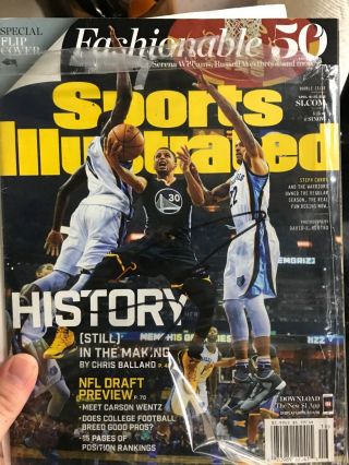 Stephen Steph Curry Golden St Warriors Signed Sports Illustrated Si