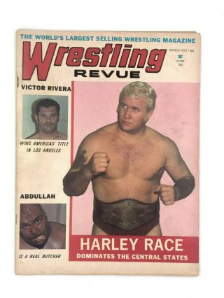 Wrestling Revue March 1973 Moolah,  Abdullah,  Morales,  Rivera,  Harley Race