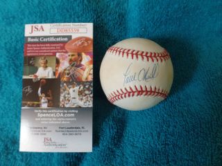 NY Yankees Paul O ' Neill autographed American League baseball JSA Certified 2