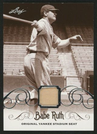 Babe Ruth 2016 Leaf Ys - 60 Yankee Stadium Game Seat Trading Card