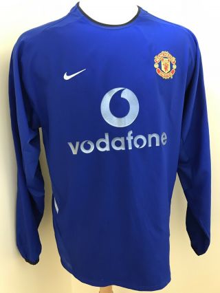 Vintage Nike Manchester United Jersey Shirt L/s Long Sleeve Soccer Football M