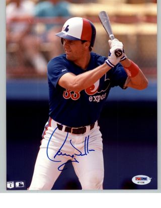 Larry Walker Signed Montreal Expos 8x10 Photo Psa Lst546