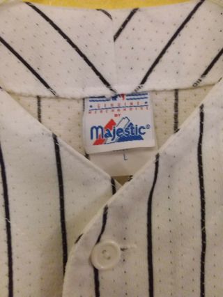 ⚾ CLEVELAND INDIANS 1990 - S MAJESTIC MLB JERSEY MENS - L 7