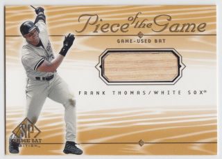 2001 Sp Game Bat Edition - Piece Of The Game - Frank Thomas - White Sox - Nrmt,