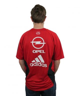 ADIDAS Mens AC MILAN Opel Soccer Jersey Vintage 05 ACM Climacool Shirt Medium 2