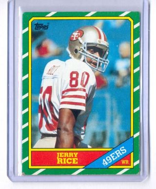 Jerry Rice 1986 Topps 161 Rc Rookie Card San Francisco 49ers