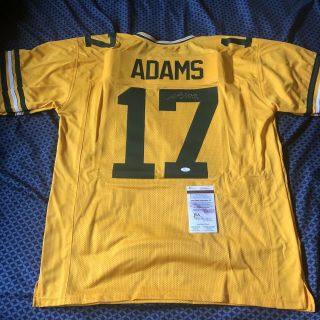 Davante Adams Signed Pro Style Custom Color Rush Jersey Jsa Green Bay Packers