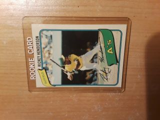 1980 Rickey Henderson Rookie Card ☘️ Topps 482 To