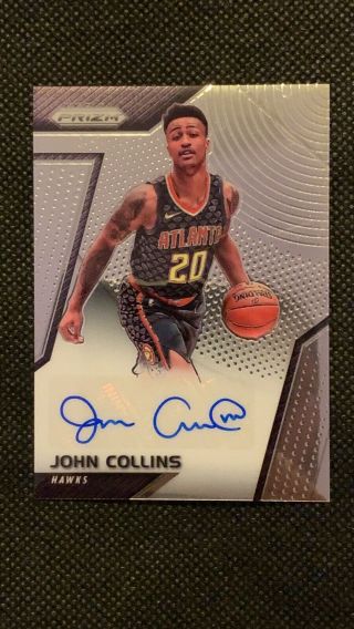 2017 - 18 John Collins Panini Prizm Rookie Signatures Auto Autograph Hawks