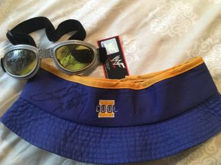 Wwe Wwf Too Cool Signed Auto Scotty 2 Hotty Hat Grandmaster Sexay Goggles